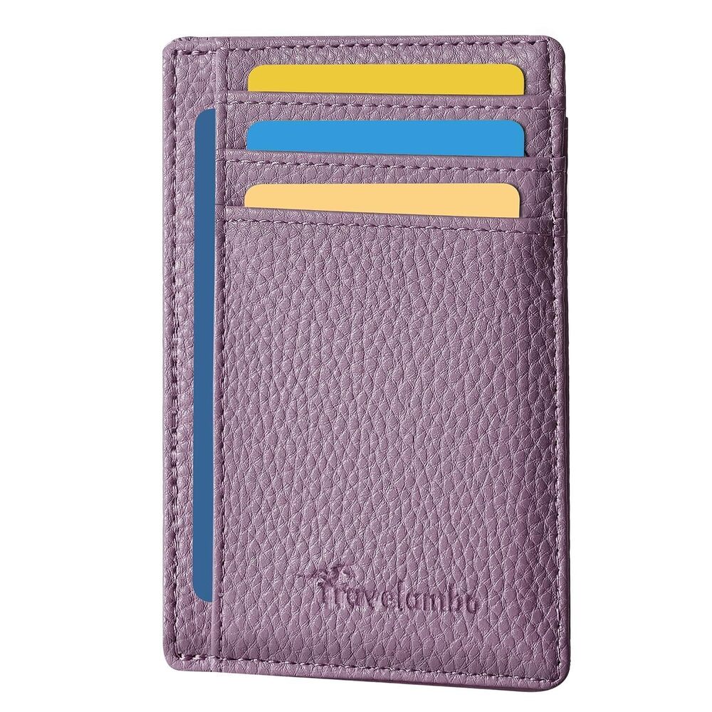 Front Pocket Minimalist Leather Slim Wallet RFID Blocking Medium